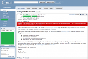 // do something here » Blog Archive Gmail phishing warning - // do